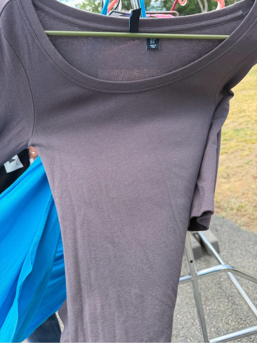 Women’s Scoop Neck Short Sleeve Top - Brown